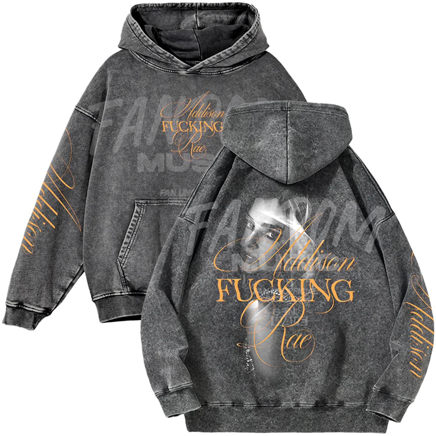 Addison Rae · Addison F Rae Hoodie Acid Wash 1