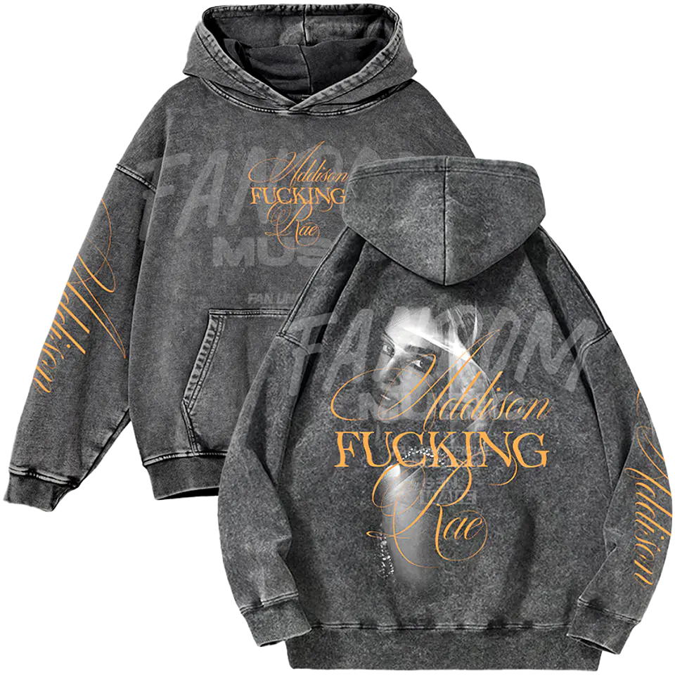 Addison Rae · Addison F Rae Hoodie Acid Wash 1