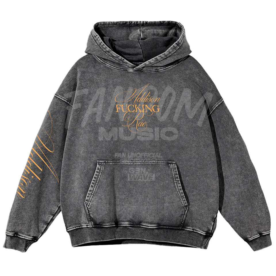 Addison Rae · Addison F Rae Hoodie Acid Wash 3