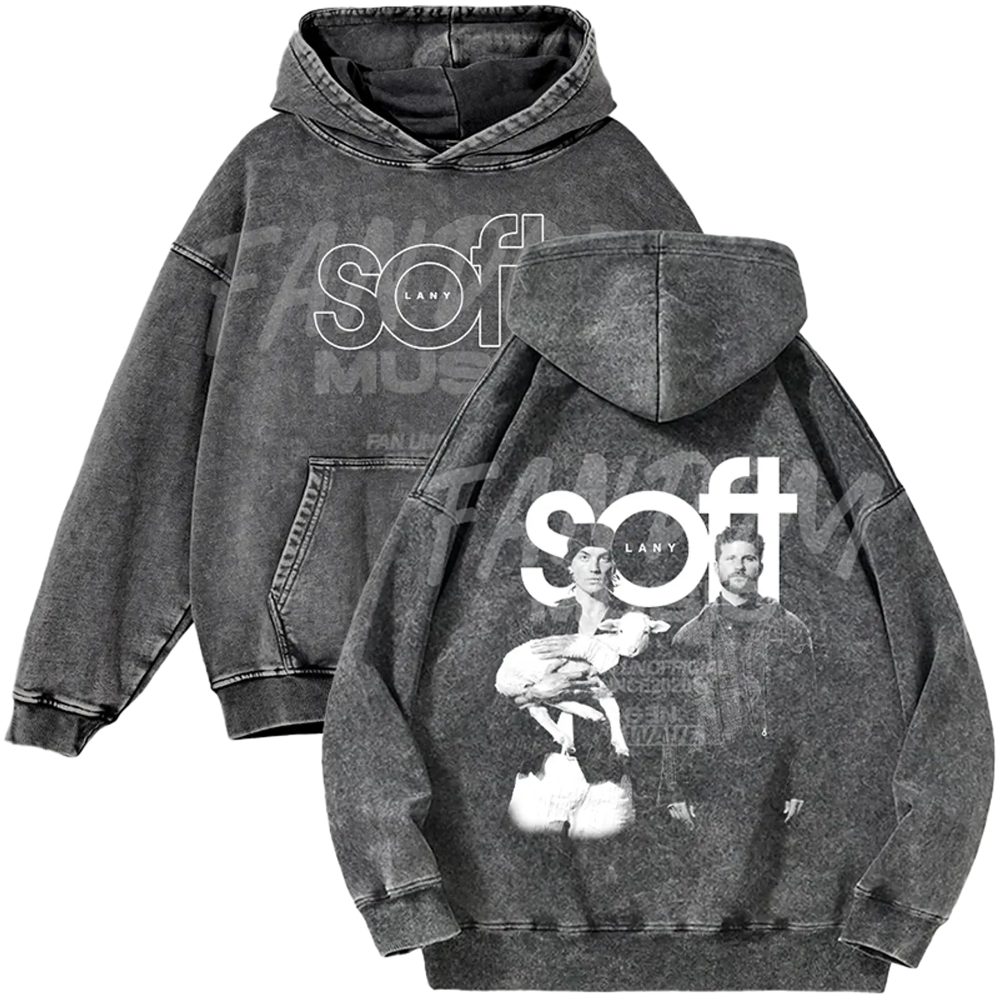 Lany · Soft Hoodie Acid Wash 1