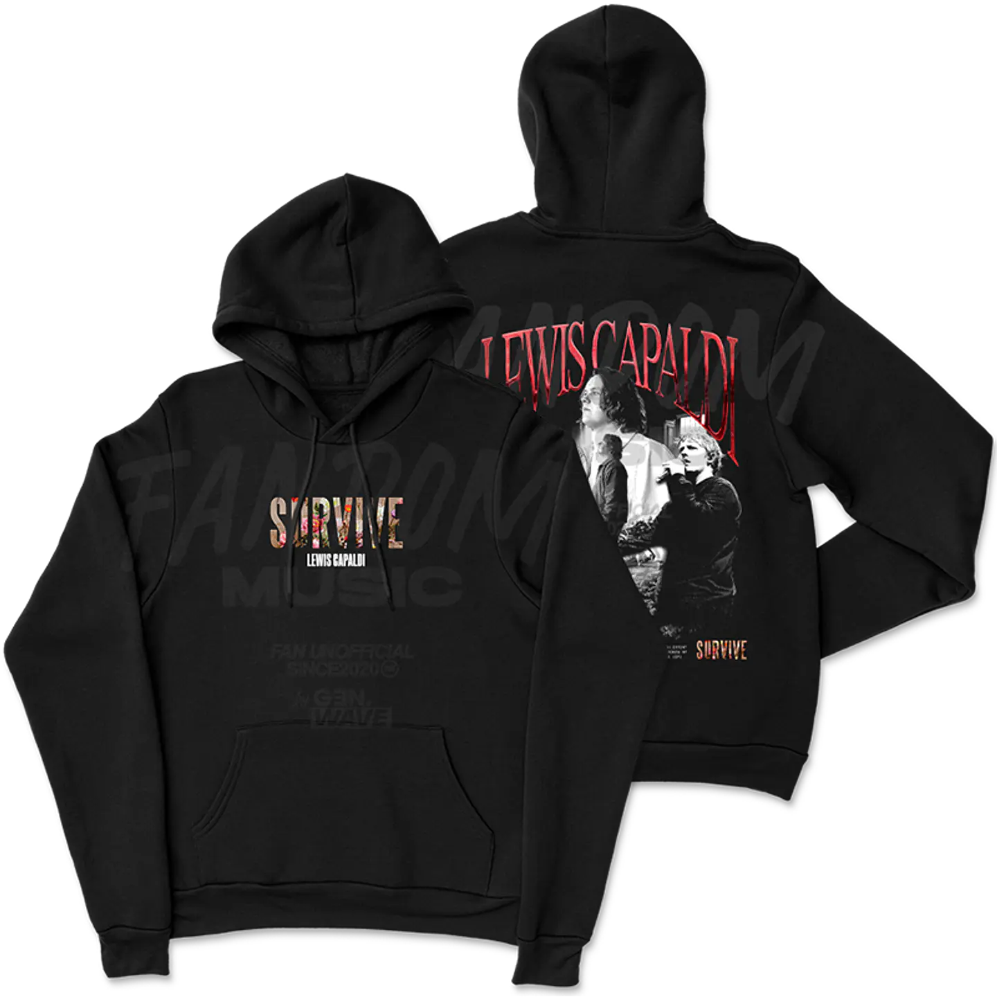 Lewis Capaldi · Faces Hoodie 1