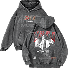 Lewis Capaldi · Faces Hoodie Acid Wash 1