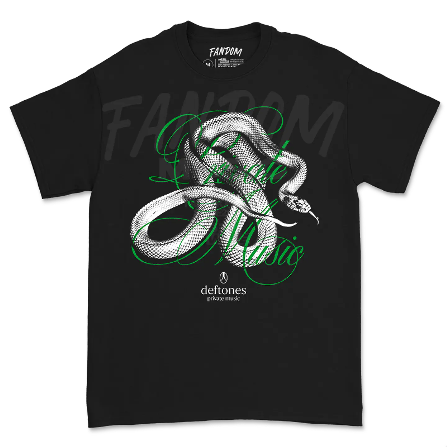 Deftones · Private Music Green Polera 1