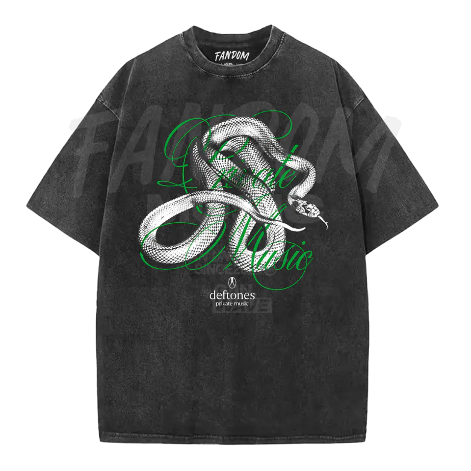 Deftones · Private Music Green ACID WASH 1