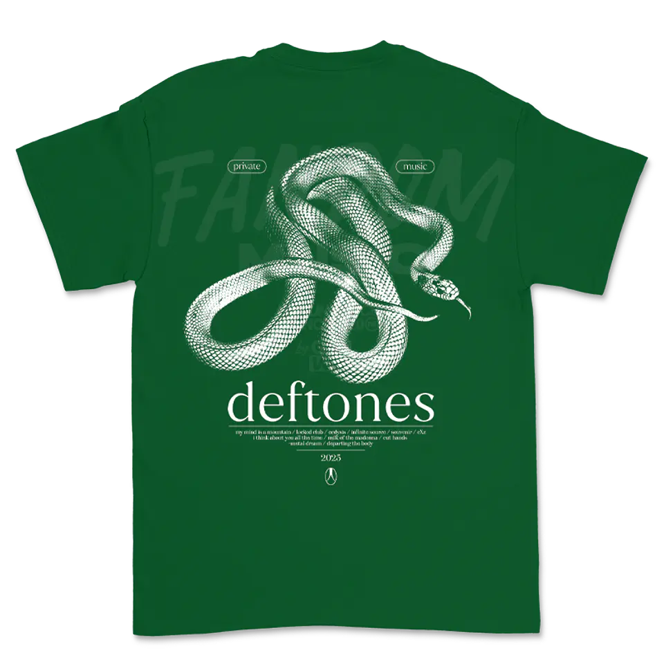 Deftones · Track List PM Polera 4