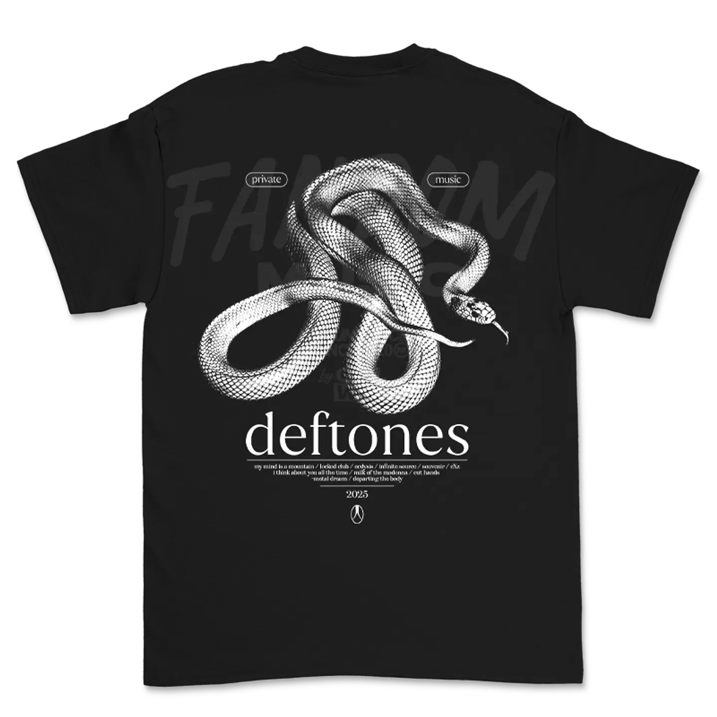 Deftones · Track List PM Polera 5