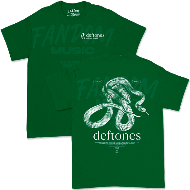 Deftones · Track List PM Polera 1