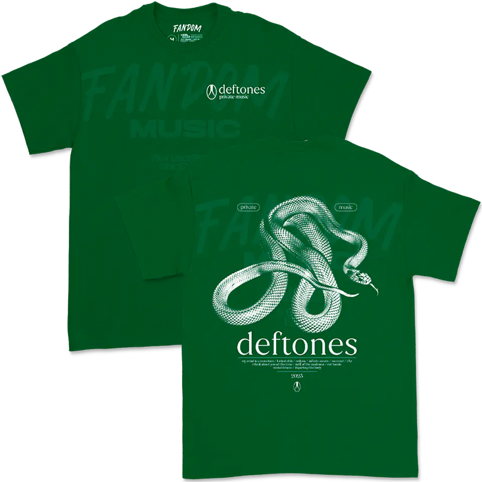 Deftones · Track List PM Polera 1