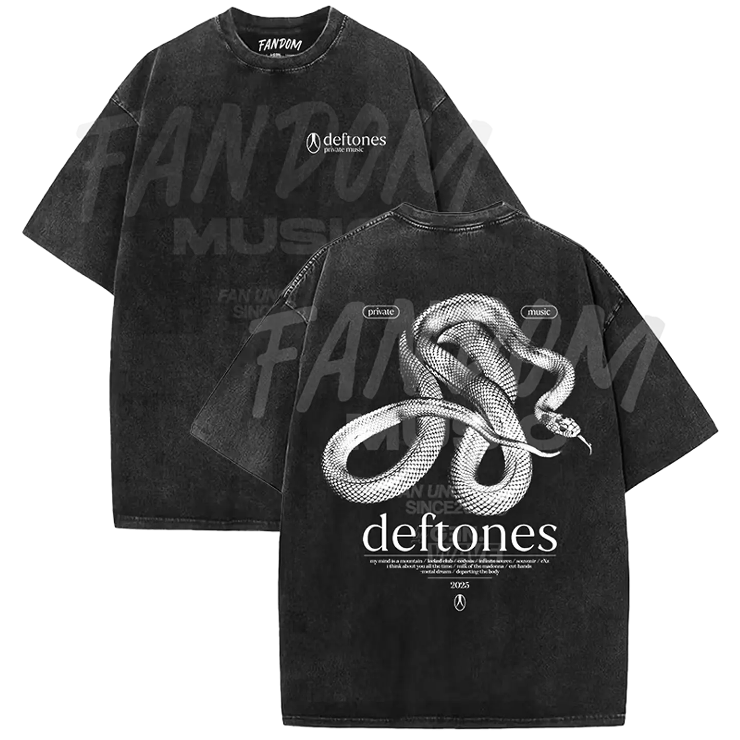 Deftones · Track List PM ACID WASH 3