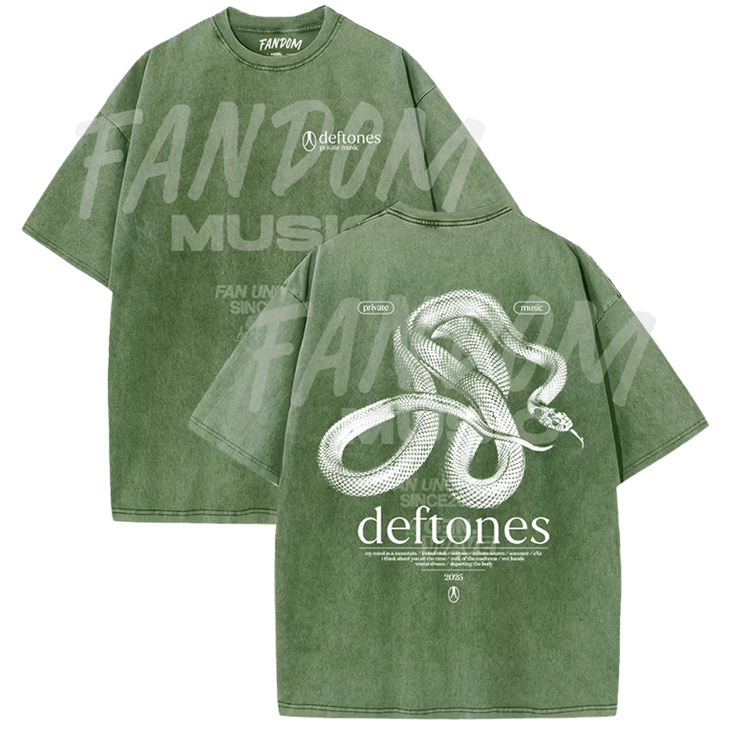 Deftones · Track List PM ACID WASH 1