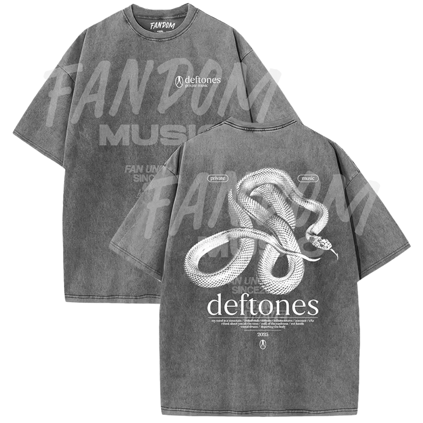 Deftones · Track List PM ACID WASH 2