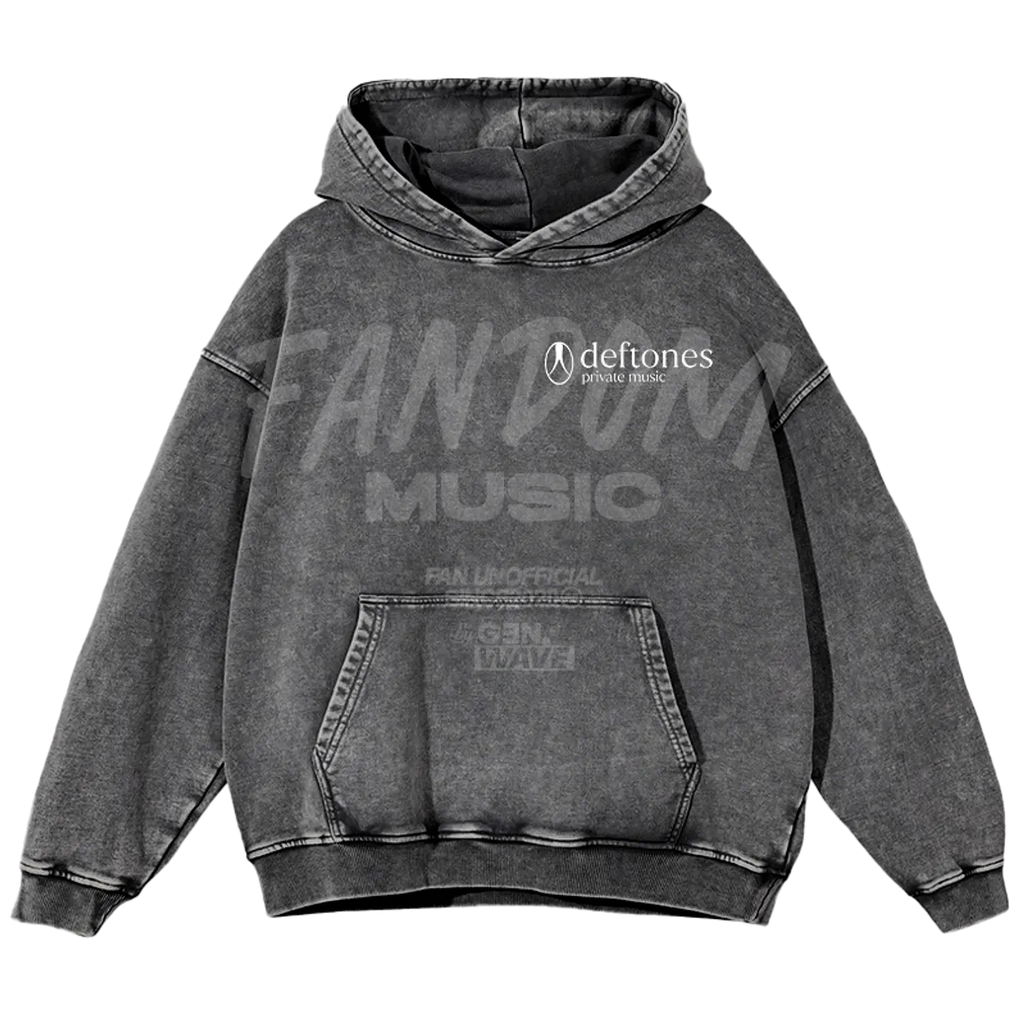Deftones · Track List PM Hoodie Acid Wash 3