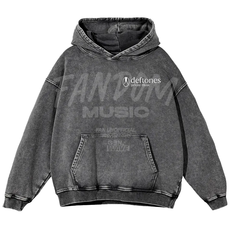Deftones · Track List PM Hoodie Acid Wash 3