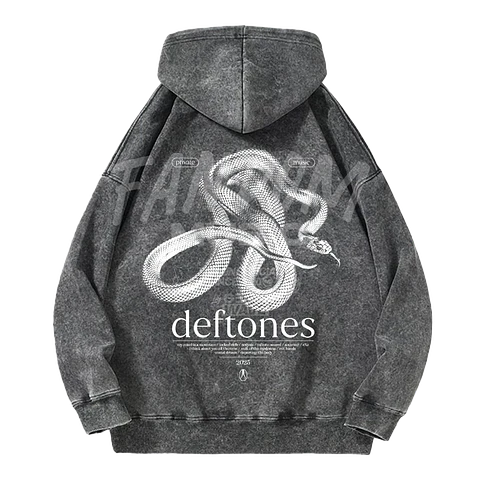 Deftones · Track List PM Hoodie Acid Wash