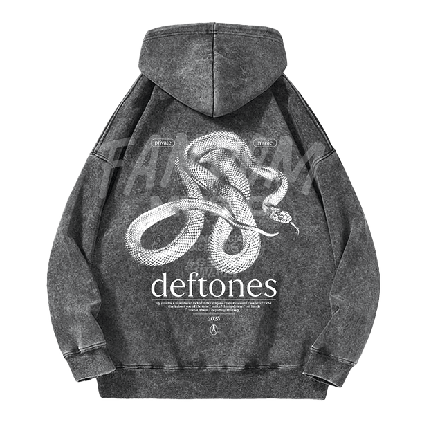 Deftones · Track List PM Hoodie Acid Wash 2