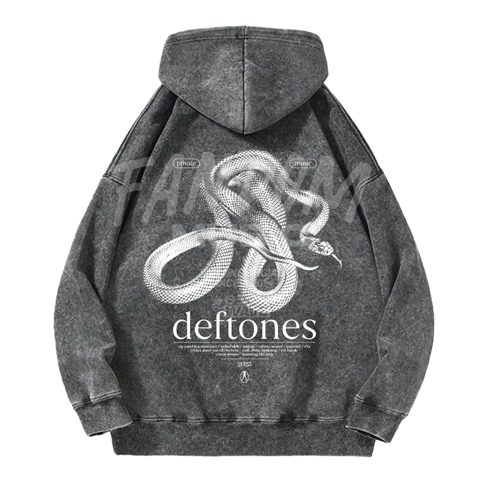 Deftones · Track List PM Hoodie Acid Wash 2