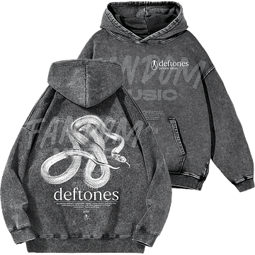 Deftones · Track List PM Hoodie Acid Wash