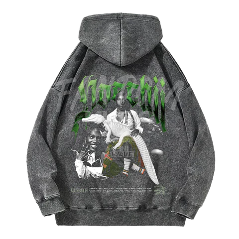 Doechii · Alligator Hoodie Acid Wash