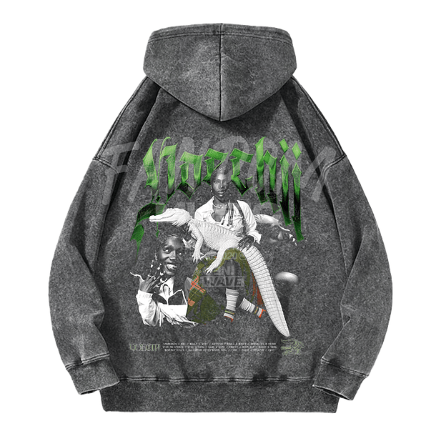 Doechii · Alligator Hoodie Acid Wash 2