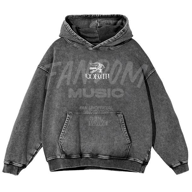Doechii · Alligator Hoodie Acid Wash 3