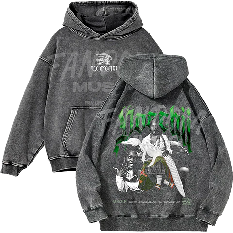 Doechii · Alligator Hoodie Acid Wash