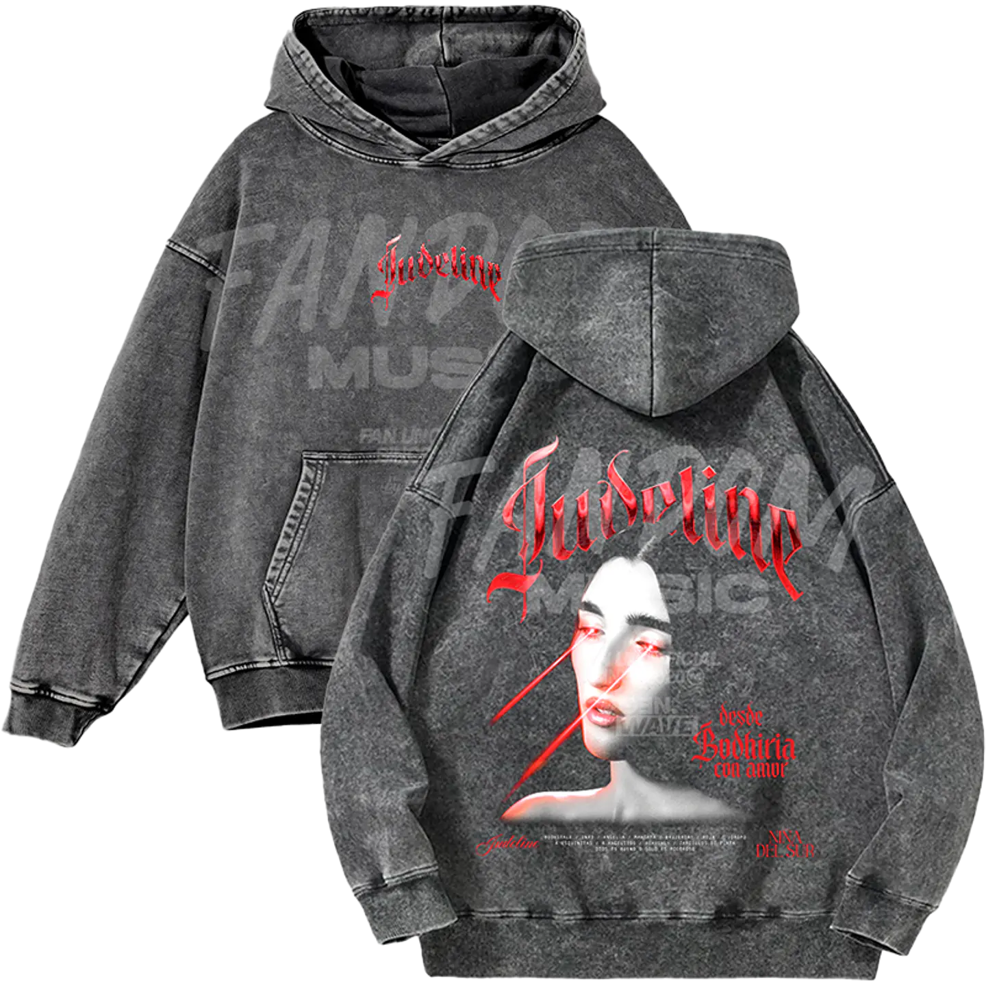 Judeline · Bodhiria Hoodie Acid Wash 1