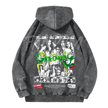 Katseye · Gnarly Hoodie Acid Wash