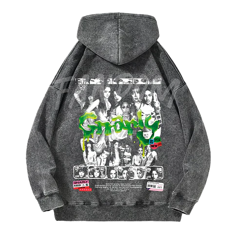 Katseye · Gnarly Hoodie Acid Wash