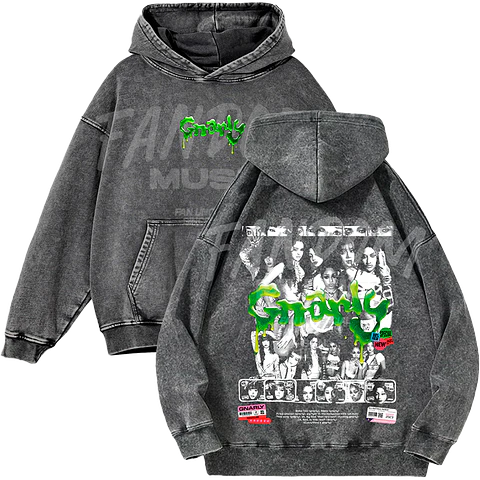 Katseye · Gnarly Hoodie Acid Wash