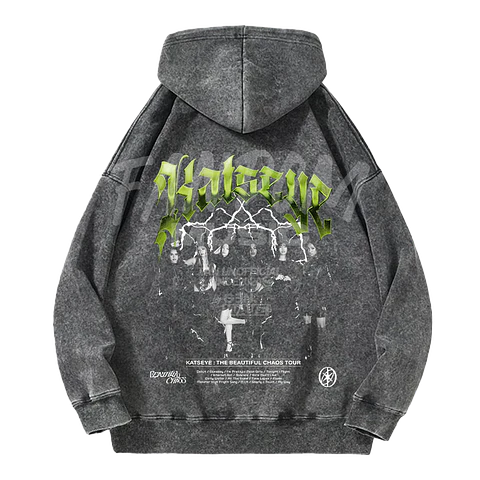 Katseye · Beautiful Chaos Hoodie Acid Wash