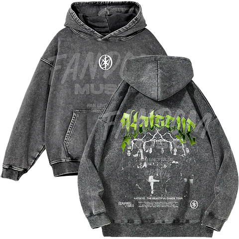 Katseye · Beautiful Chaos Hoodie Acid Wash