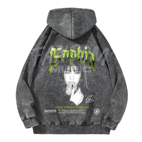 Katseye · Sophia Hoodie Acid Wash