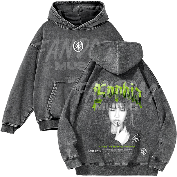 Katseye · Sophia Hoodie Acid Wash 1