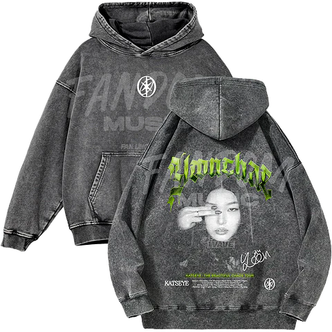 Katseye · Yoonchae Hoodie Acid Wash