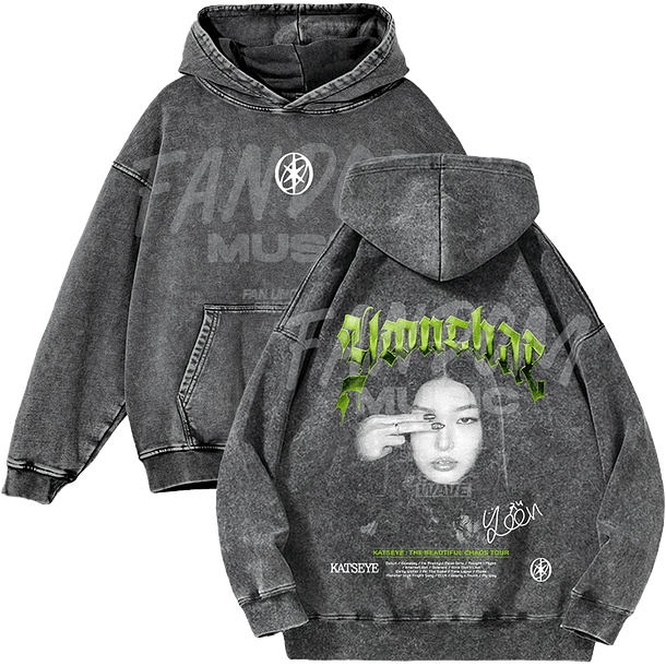 Katseye · Yoonchae Hoodie Acid Wash 1
