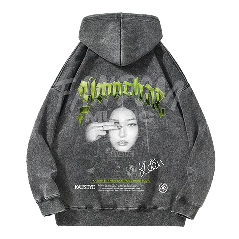 Katseye · Yoonchae Hoodie Acid Wash