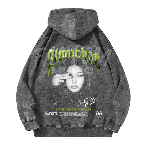 Katseye · Yoonchae Hoodie Acid Wash 2