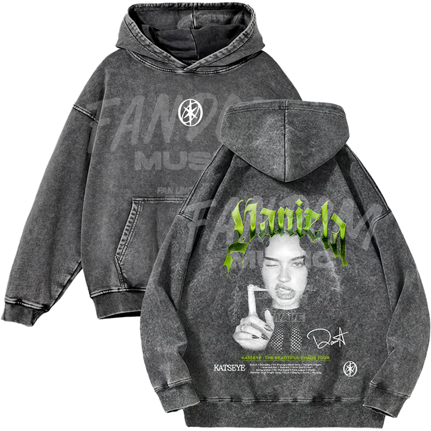 Katseye · Daniela Hoodie Acid Wash 1