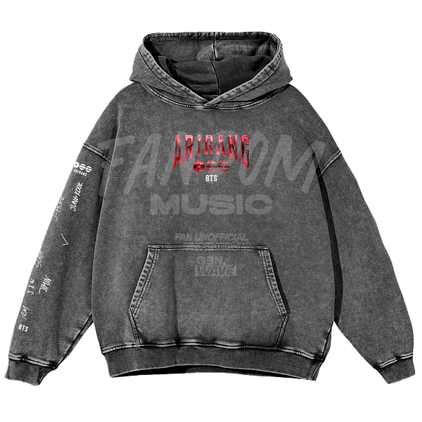 BTS · Arirang Hoodie Acid Wash 3