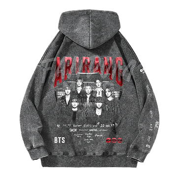 BTS · Arirang Hoodie Acid Wash
