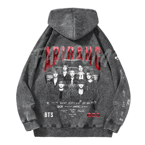 BTS · Arirang Hoodie Acid Wash 2