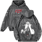 BTS · Jungkook Black Hoodie Acid Wash 1