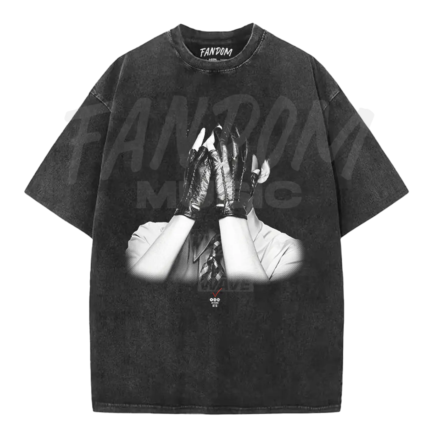 BTS · V Black ACID WASH 1