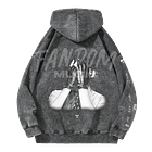 BTS · V Black Hoodie Acid Wash 2