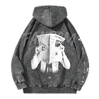 BTS · RM Black Hoodie Acid Wash 2