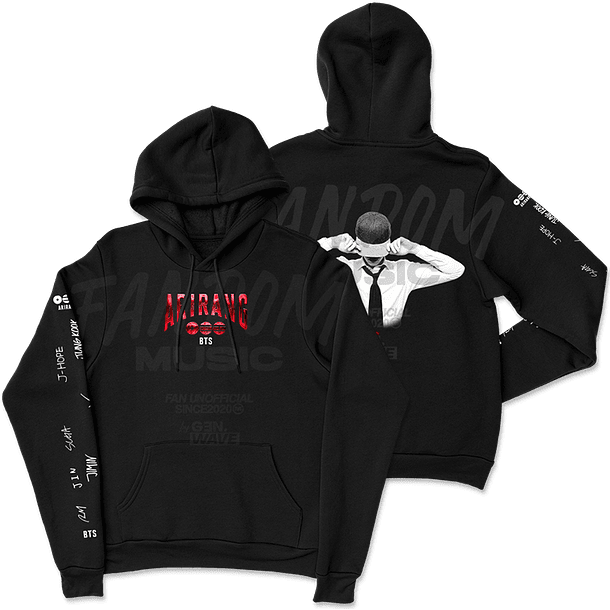 BTS · Jin Black Hoodie 1