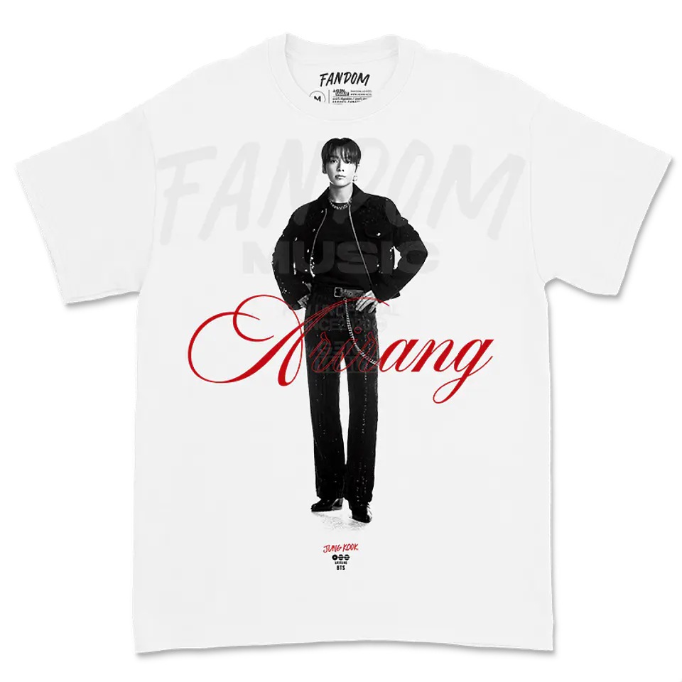 BTS · Jungkook White Polera 1