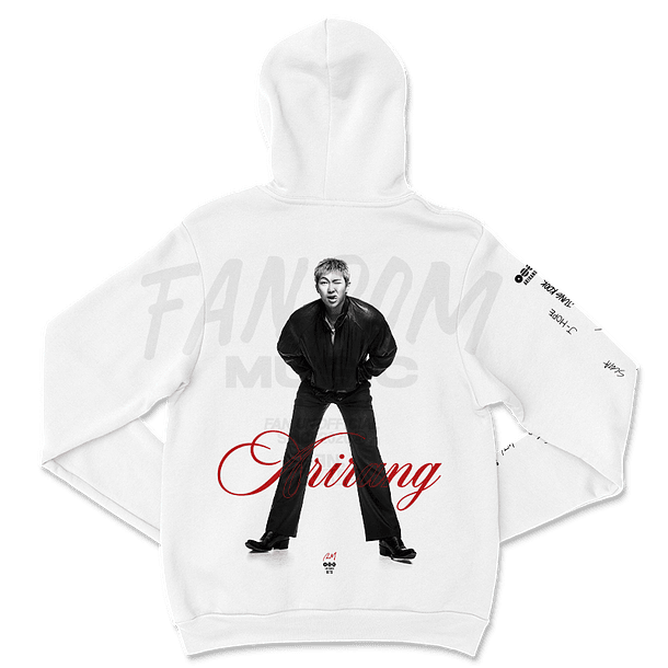 BTS · RM White Hoodie 2