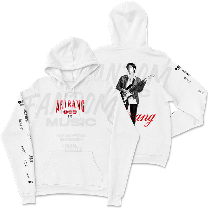BTS · Suga White Hoodie