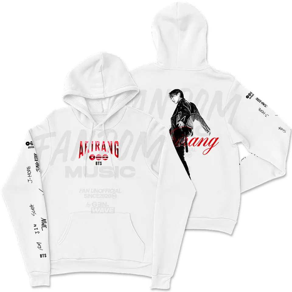 BTS · J-Hope White Hoodie 1